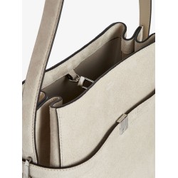 Suede Belted bucket bag