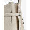 Suede Belted bucket bag