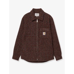 Bellamy Shirt Jac jacket with logo patch on the front