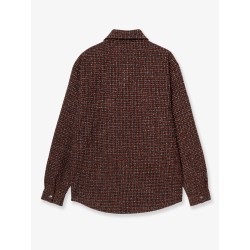 Bellamy Shirt Jac jacket with logo patch on the front