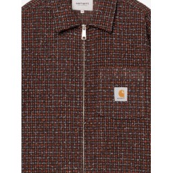 Bellamy Shirt Jac jacket with logo patch on the front