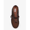 Ballet Flats mesh ballerinas with patent leather profiles