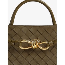 Andiamo suede shoulder bag with Knot detail