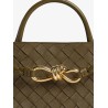Andiamo suede shoulder bag with Knot detail