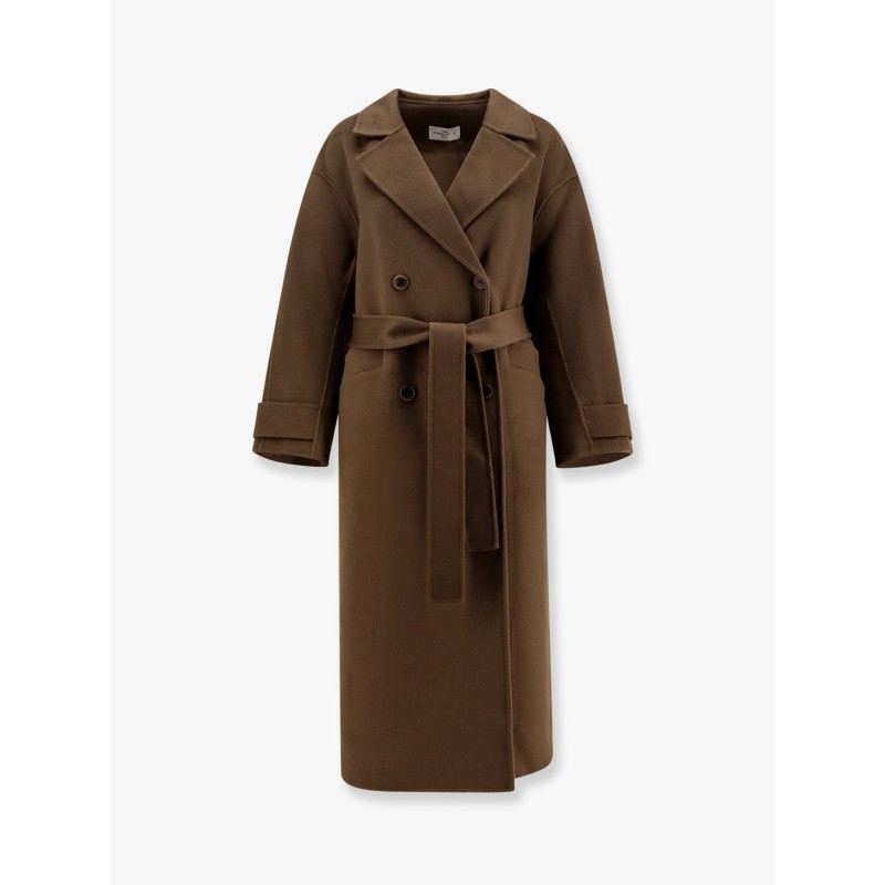 Savile double-breasted wool coat