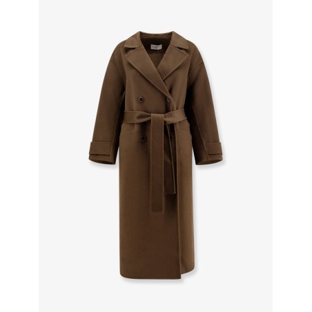 Savile double-breasted wool coat