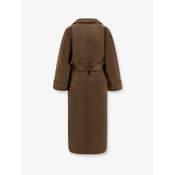 Savile double-breasted wool coat