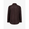 Leather and suede shirt/jacket with Intrecciato motif