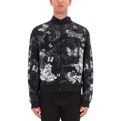 COTTON FLEECE BOMBER JACKET