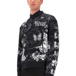 COTTON FLEECE BOMBER JACKET