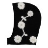 BALACLAVA WITH EMBROIDERED FLOWERS