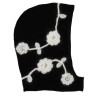 BALACLAVA WITH EMBROIDERED FLOWERS