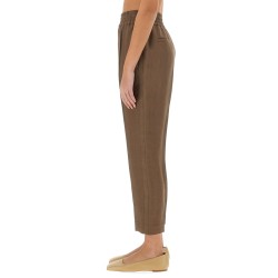 BAGGY PULL-UP PANTS IN TWILL