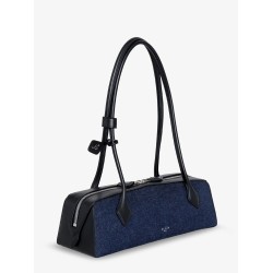 Le Teckel denim shoulder bag