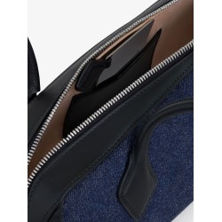 Le Teckel denim shoulder bag