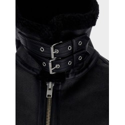 Unisex eco-shearling jacket