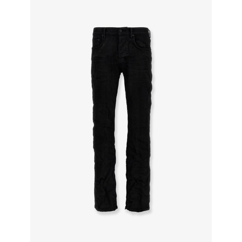 Black denim trousers