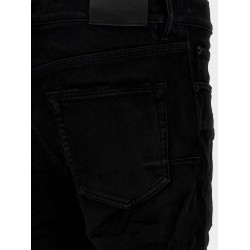 Black denim trousers