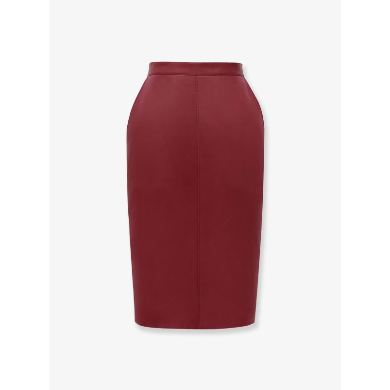 Cassandra leather skirt