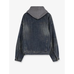Layered cotton denim jacket