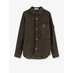 Cotton shirt with iconic logo patch