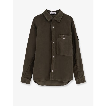 Cotton shirt with iconic logo patch