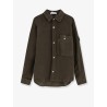 Cotton shirt with iconic logo patch