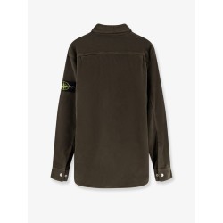 Cotton shirt with iconic logo patch