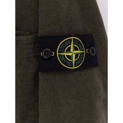 Cotton shirt with iconic logo patch