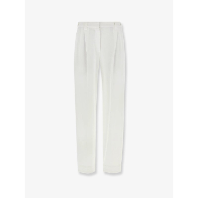 Cotton piquet trousers