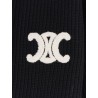 Wool cardigan with flocked logo