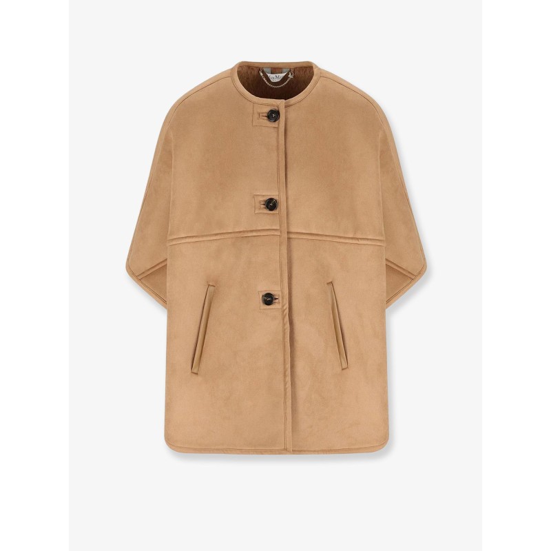 Zaza shearling cape