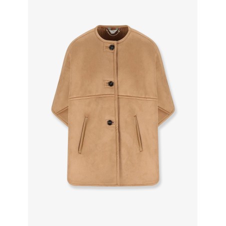 Zaza shearling cape