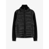 Wool blend jacket with logo detail