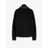 Wool blend jacket with logo detail