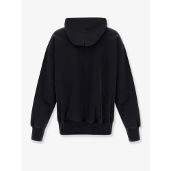 Cotton sweatshirt with embossed logo