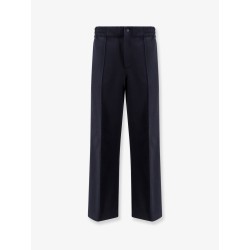 Interlock trousers with embossed logo
