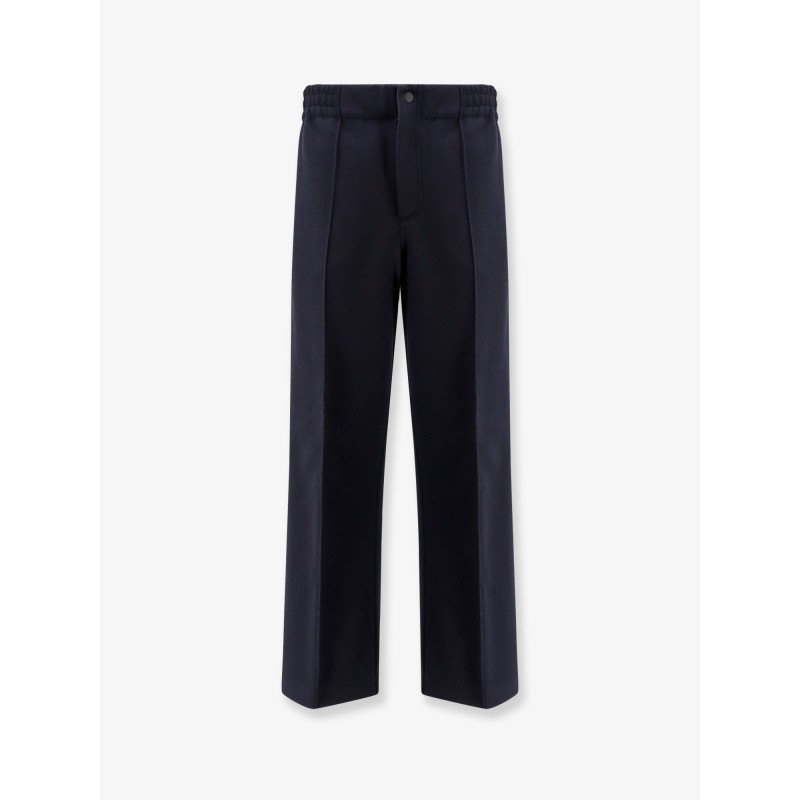 Interlock trousers with embossed logo