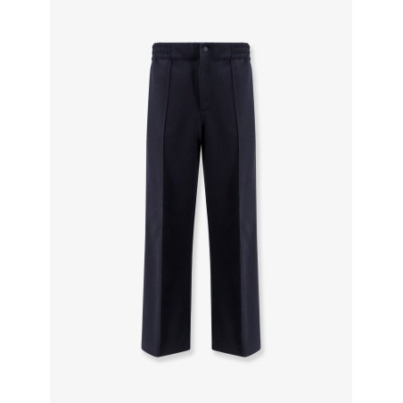 Interlock trousers with embossed logo