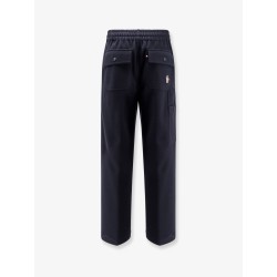 Interlock trousers with embossed logo