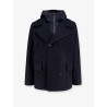 Double-breasted wool coat