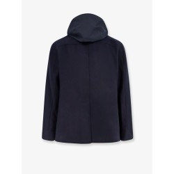 Double-breasted wool coat