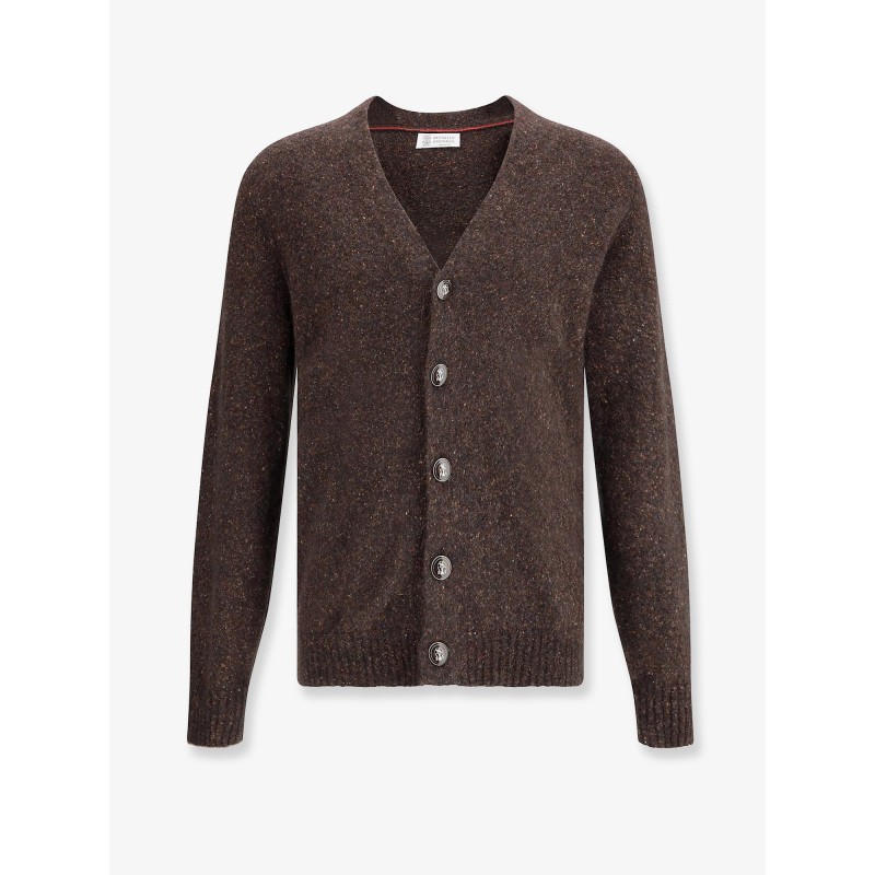 Alpaca, wool and silk cardigan