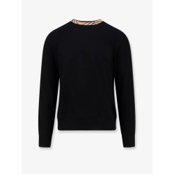 Wool sweater with Check profiles