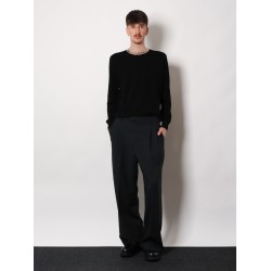 Wool sweater with Check profiles