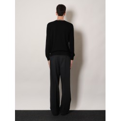 Wool sweater with Check profiles