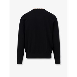 Wool sweater with Check profiles