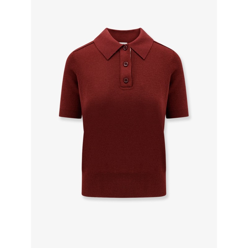 Wool polo shirt