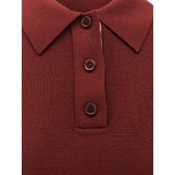 Wool polo shirt