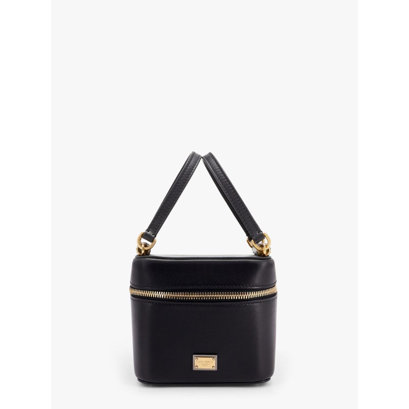 Sicily leather handbag with iconic logo plate